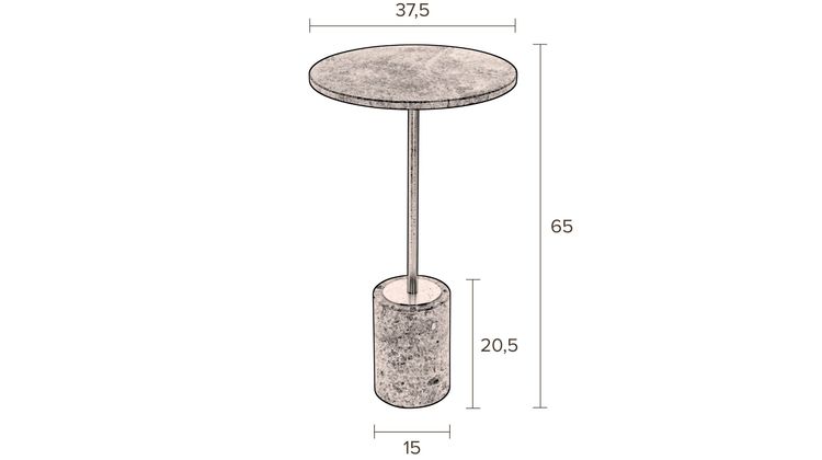 Dutchbone Gunnar Bijzettafel