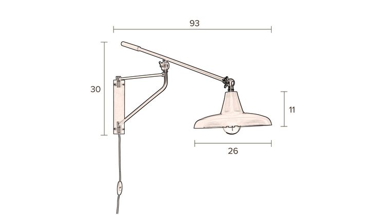Dutchbone Hector Wandlamp