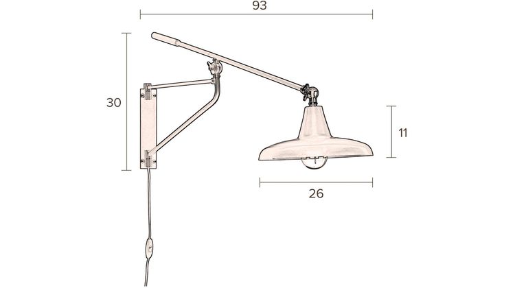Dutchbone Hector Wandlamp