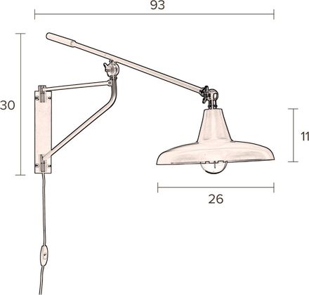 Dutchbone Hector Wandlamp
