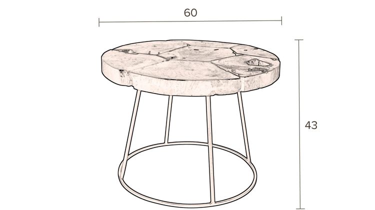 Dutchbone Kraton Bijzettafel