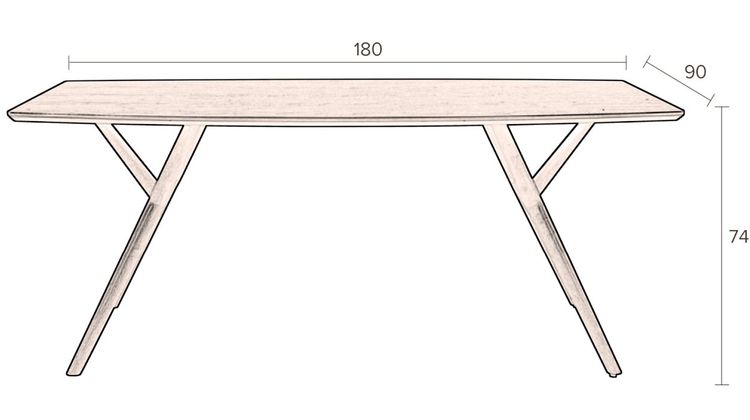 Dutchbone Malaya Eetkamertafel