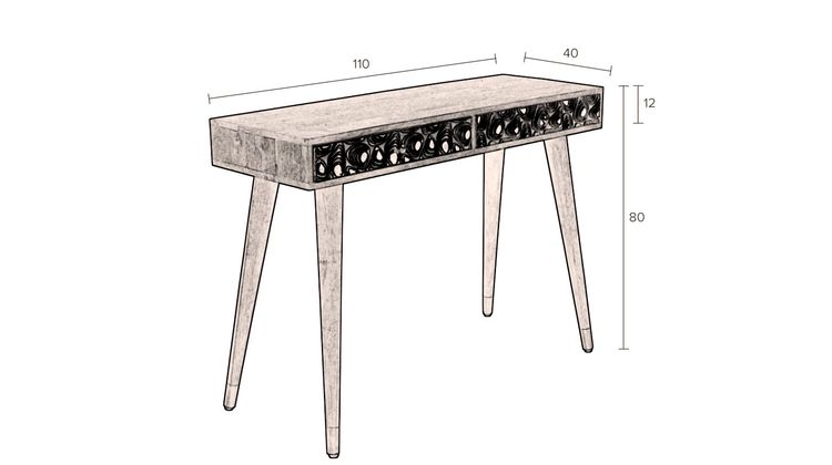 Dutchbone Meena Bureautafel