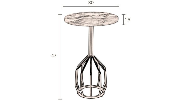 Dutchbone Salerno Bijzettafel