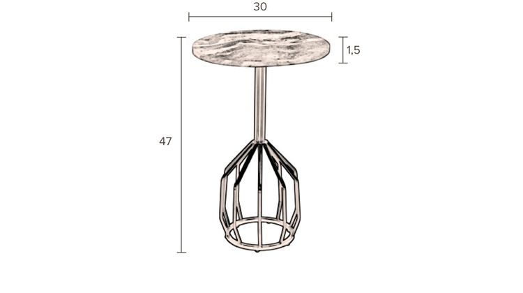 Dutchbone Salerno Bijzettafel