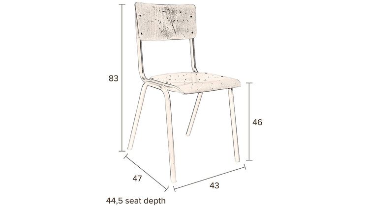 Dutchbone Scuola Eetkamerstoel