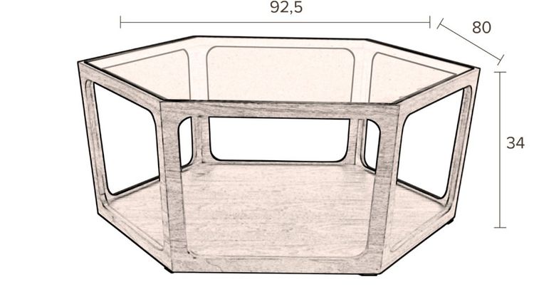 Dutchbone Sita Salontafel