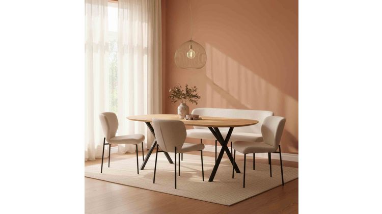 Eijerkamp Collectie Charles Beige Eetkamerbank