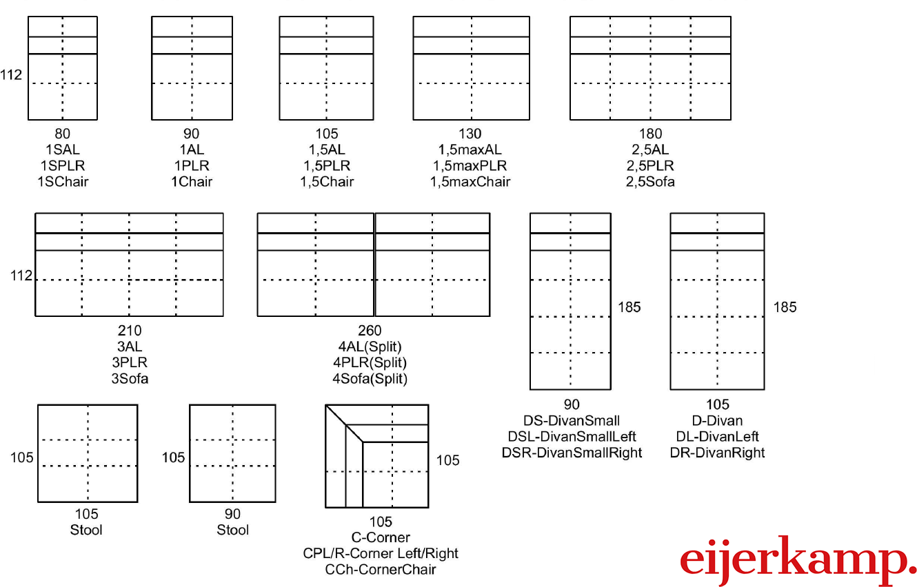 Eijerkamp Collectie Mono Elementenbank