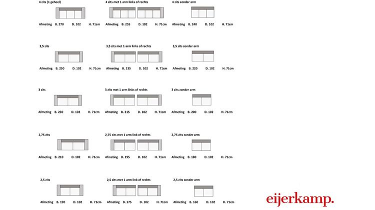 Eijerkamp Collectie Nisa Elementenbank