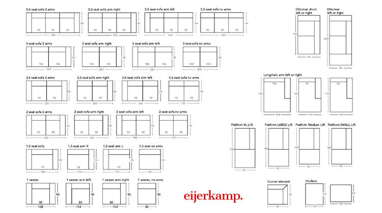 Eijerkamp Collectie Puck Zitbank