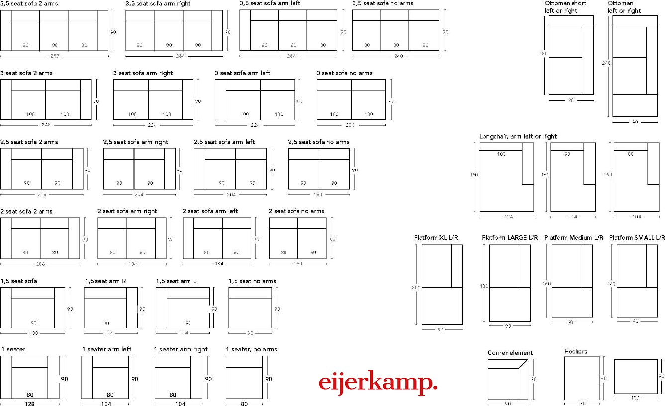Eijerkamp Collectie Puck Zitbank