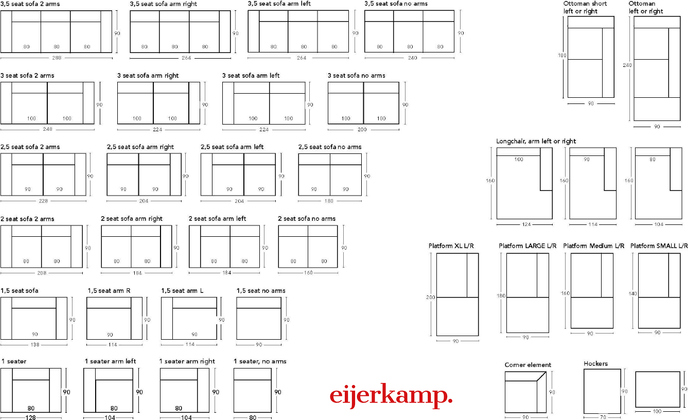 Eijerkamp Collectie Puck Zitbank