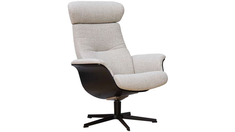 Eijerkamp Collectie Time-Out Beige Relaxfauteuil + Hocker