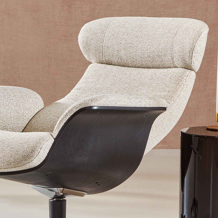 Eijerkamp Collectie Time-Out Beige Relaxfauteuil + Hocker