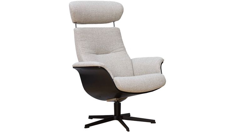 Eijerkamp Collectie Time-Out Beige Relaxfauteuil + Hocker