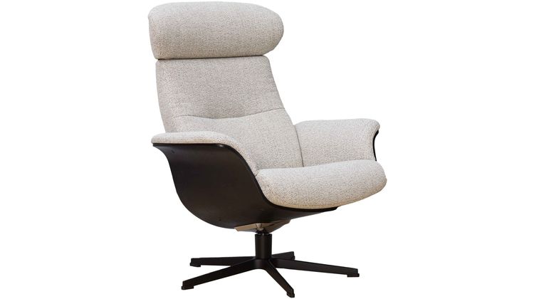 Eijerkamp Collectie Time-Out Beige Relaxfauteuil + Hocker