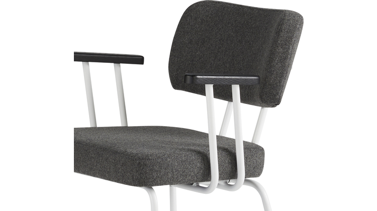 Eijerkamp Collectie Tom Onderstel Wit Armstoel