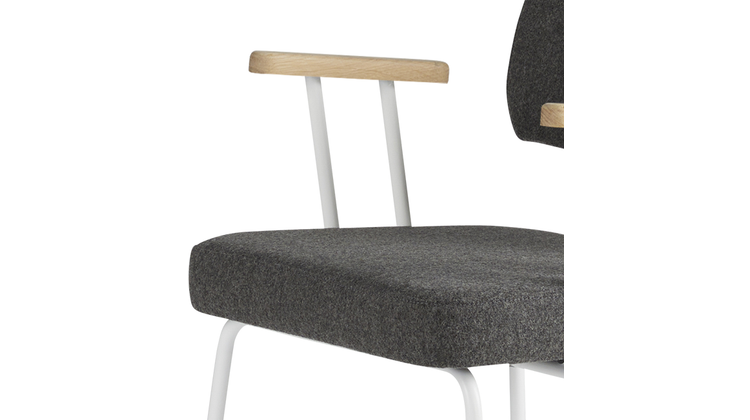 Eijerkamp Collectie Tom Onderstel Wit Armstoel