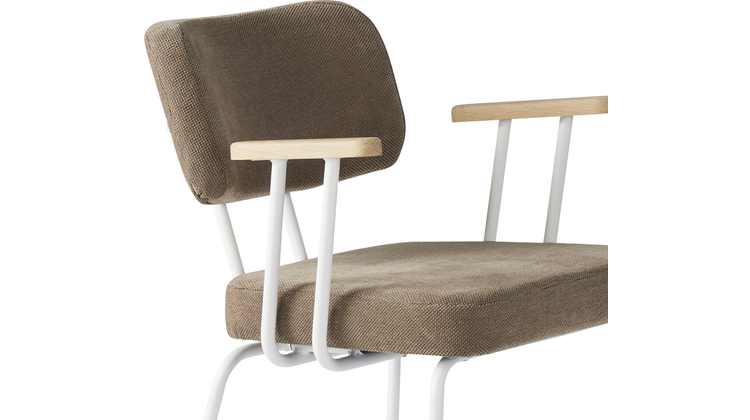 Eijerkamp Collectie Tom Onderstel Wit Armstoel