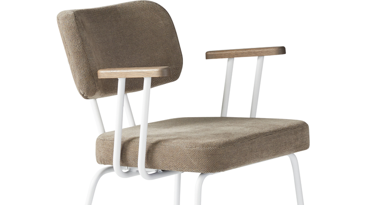 Eijerkamp Collectie Tom Onderstel Wit Armstoel