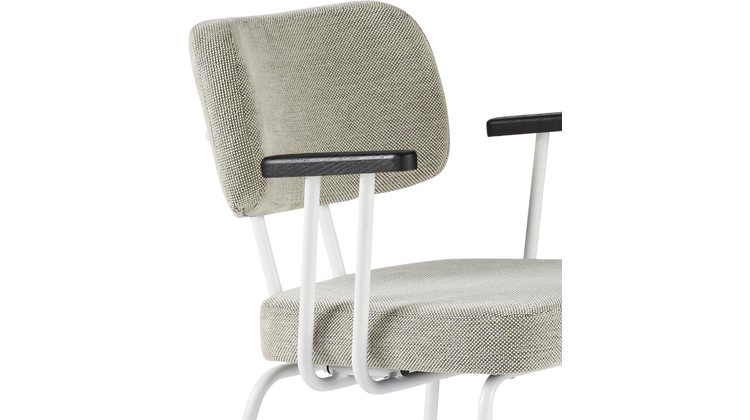 Eijerkamp Collectie Tom Onderstel Wit Armstoel