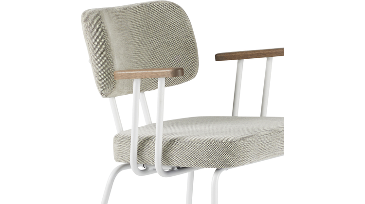 Eijerkamp Collectie Tom Onderstel Wit Armstoel