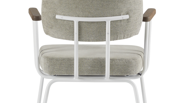 Eijerkamp Collectie Tom Onderstel Wit Armstoel