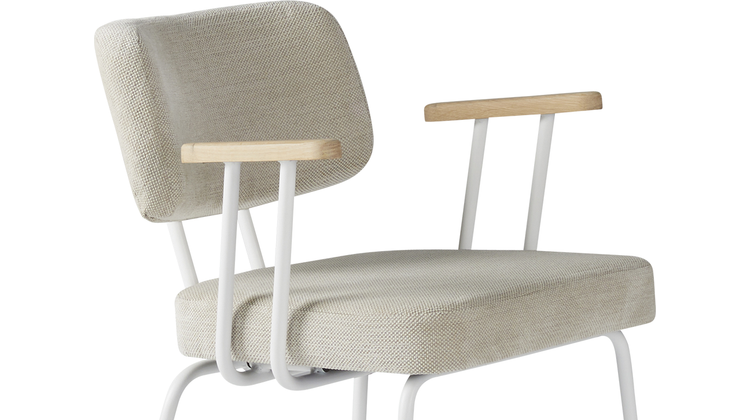 Eijerkamp Collectie Tom Onderstel Wit Armstoel