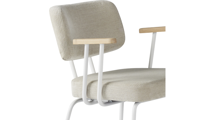 Eijerkamp Collectie Tom Onderstel Wit Armstoel