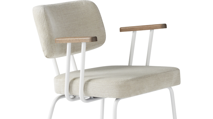 Eijerkamp Collectie Tom Onderstel Wit Armstoel