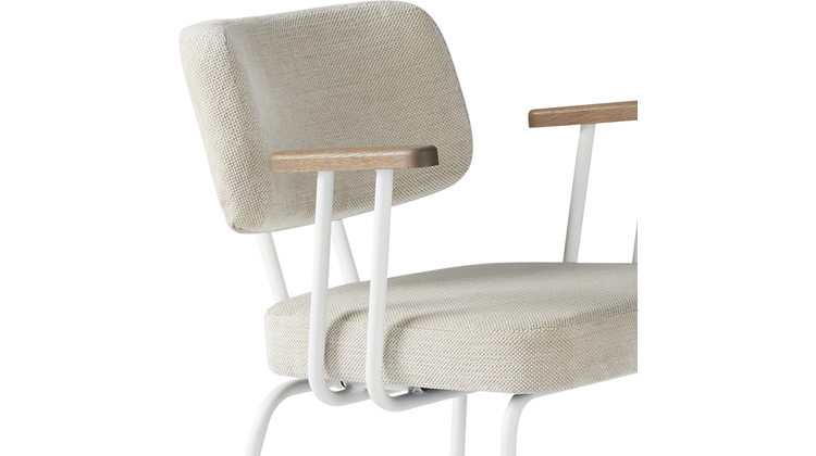 Eijerkamp Collectie Tom Onderstel Wit Armstoel