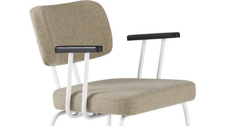 Eijerkamp Collectie Tom Onderstel Wit Armstoel