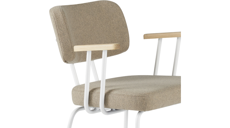 Eijerkamp Collectie Tom Onderstel Wit Armstoel