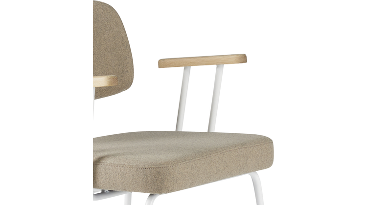 Eijerkamp Collectie Tom Onderstel Wit Armstoel