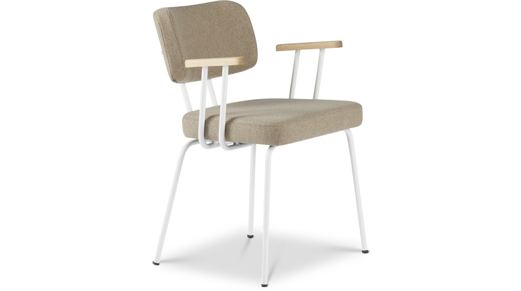 Eijerkamp Collectie Tom Onderstel Wit Armstoel