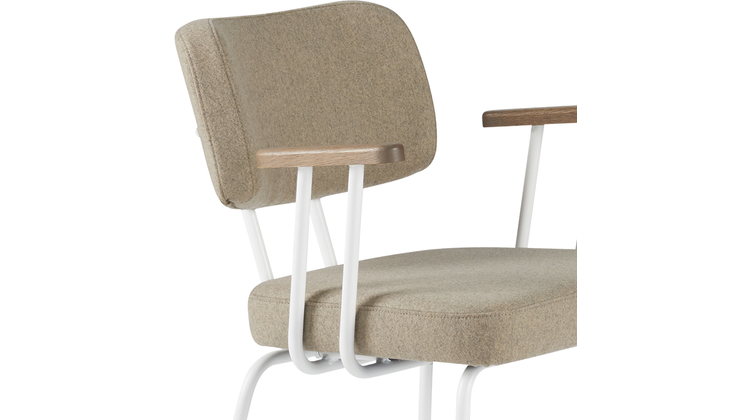 Eijerkamp Collectie Tom Onderstel Wit Armstoel