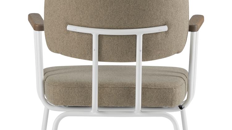 Eijerkamp Collectie Tom Onderstel Wit Armstoel