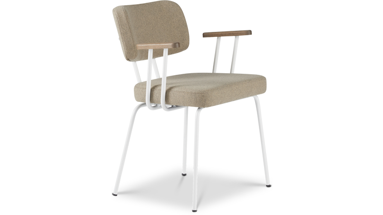 Eijerkamp Collectie Tom Onderstel Wit Armstoel