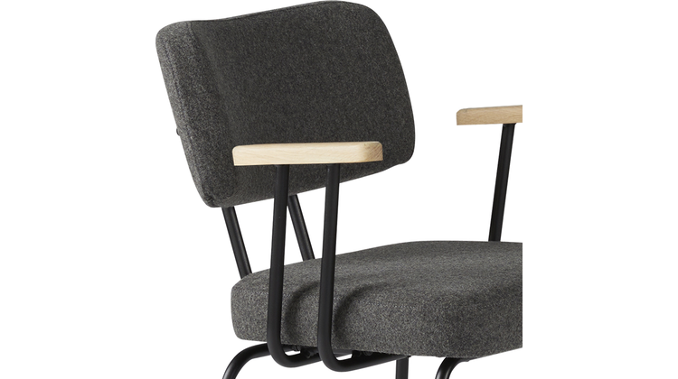 Eijerkamp Collectie Tom Onderstel Zwart Armstoel