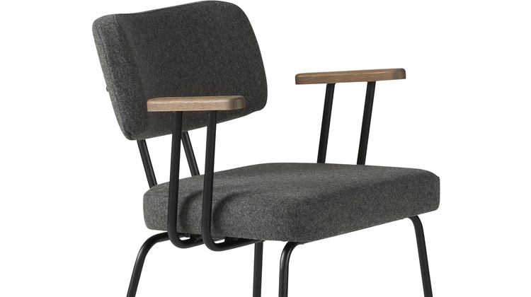 Eijerkamp Collectie Tom Onderstel Zwart Armstoel