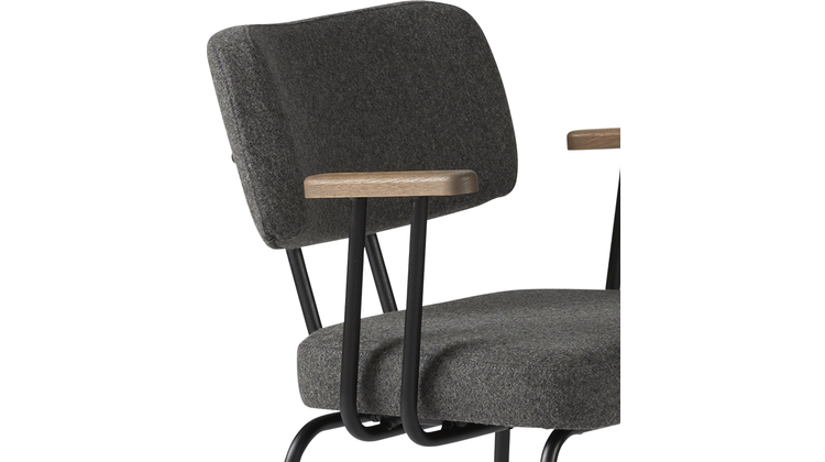 Eijerkamp Collectie Tom Onderstel Zwart Armstoel