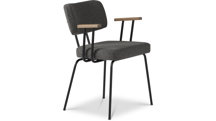 Eijerkamp Collectie Tom Onderstel Zwart Armstoel