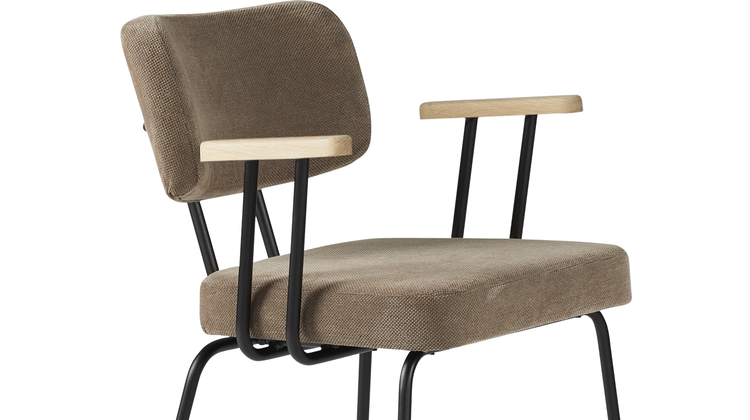 Eijerkamp Collectie Tom Onderstel Zwart Armstoel