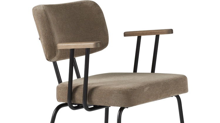 Eijerkamp Collectie Tom Onderstel Zwart Armstoel