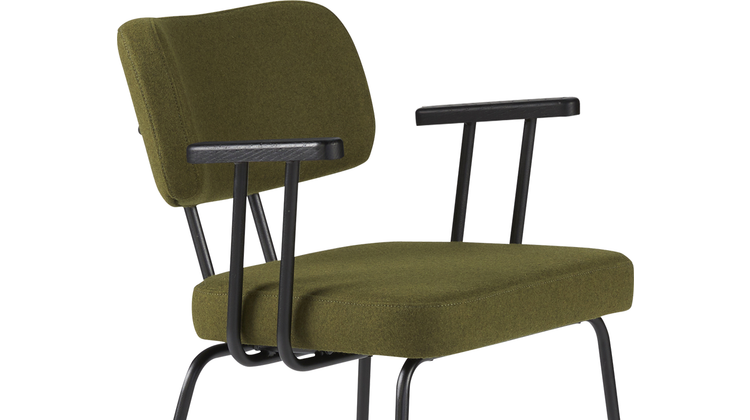 Eijerkamp Collectie Tom Onderstel Zwart Armstoel