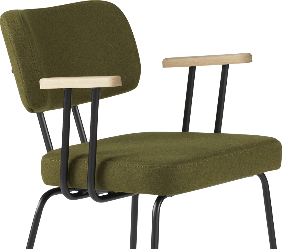 Eijerkamp Collectie Tom Onderstel Zwart Armstoel