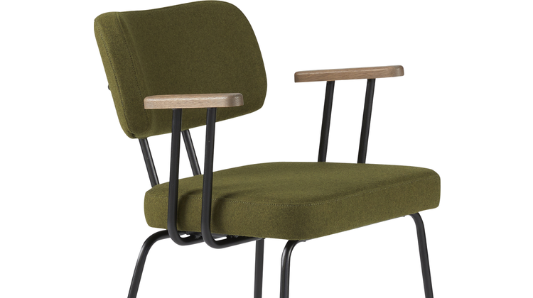 Eijerkamp Collectie Tom Onderstel Zwart Armstoel