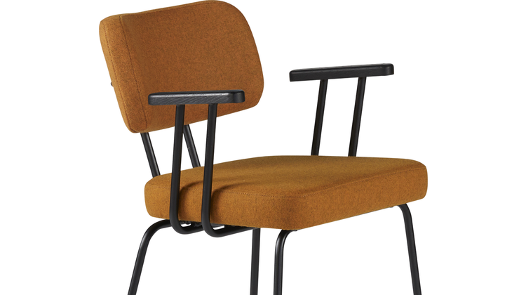 Eijerkamp Collectie Tom Onderstel Zwart Armstoel