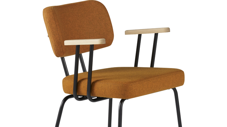 Eijerkamp Collectie Tom Onderstel Zwart Armstoel